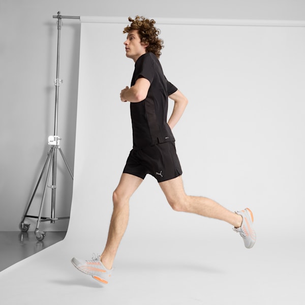 Zapatos para correr para hombre Enzo Wide, Cool Light Gray-Orange Glow, extralarge